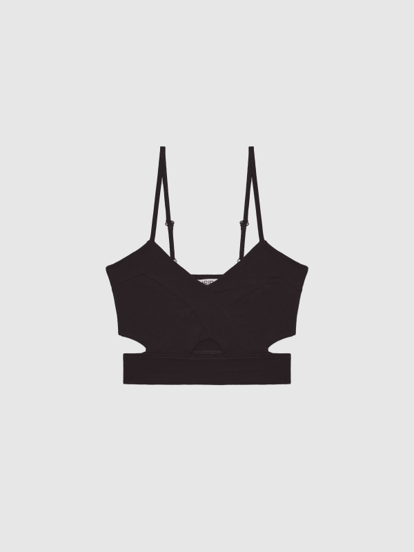  Top cropped cut out black