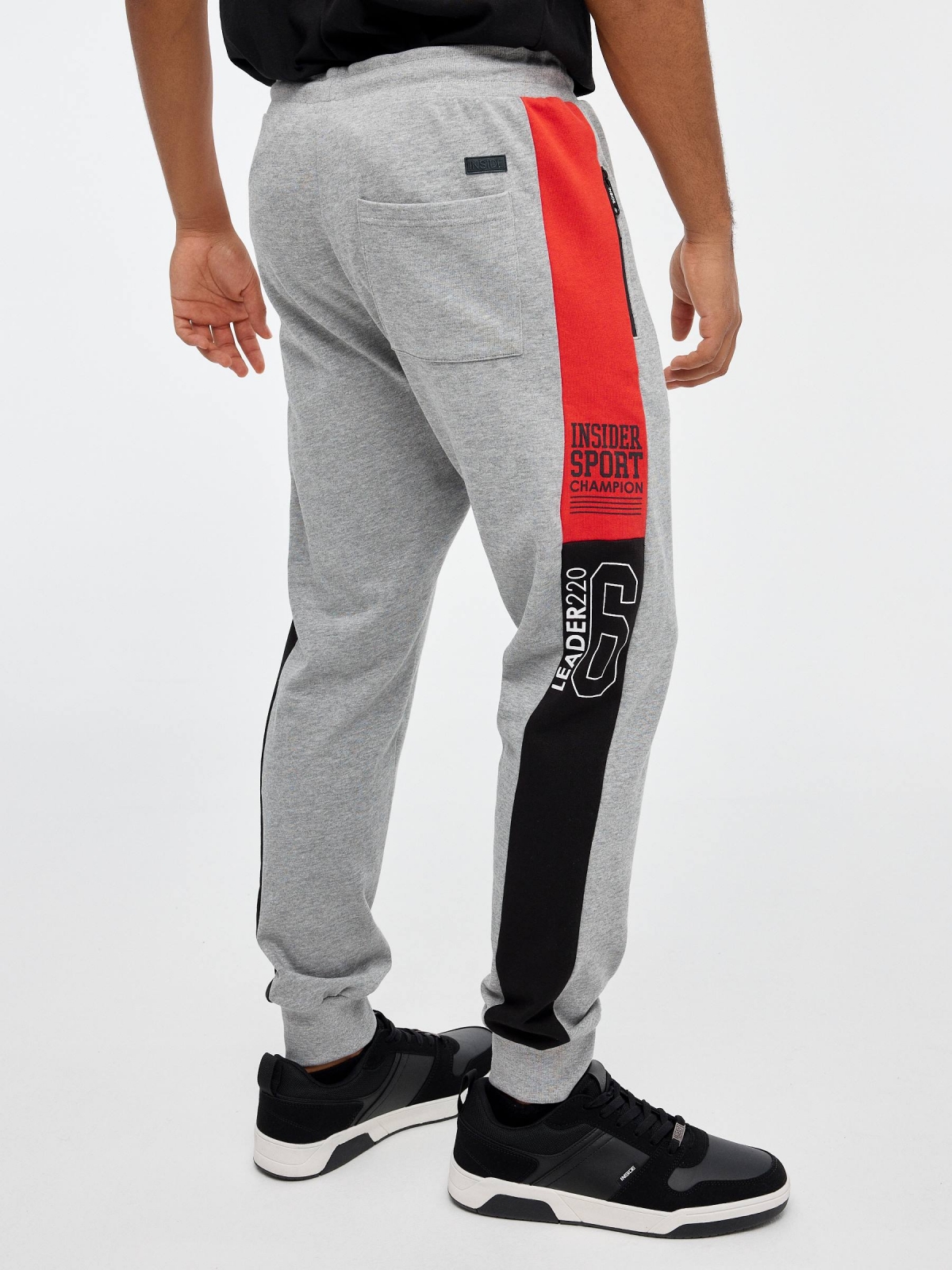 Pantalón jogger LEADER gris vigoré medio vista detalle