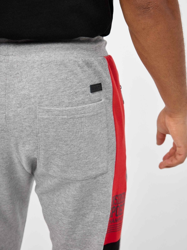 Pantalón jogger LEADER gris vigoré medio vista detalle