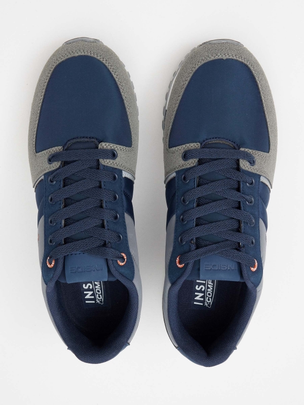 INSIDE nylon combination sneakers zenithal view