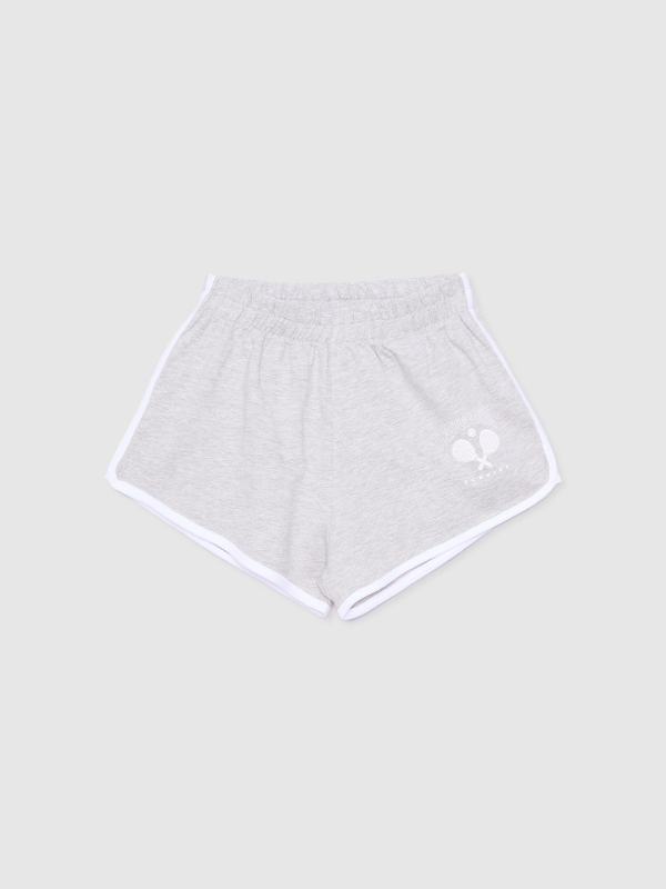  Sport shorts with piping medium melange
