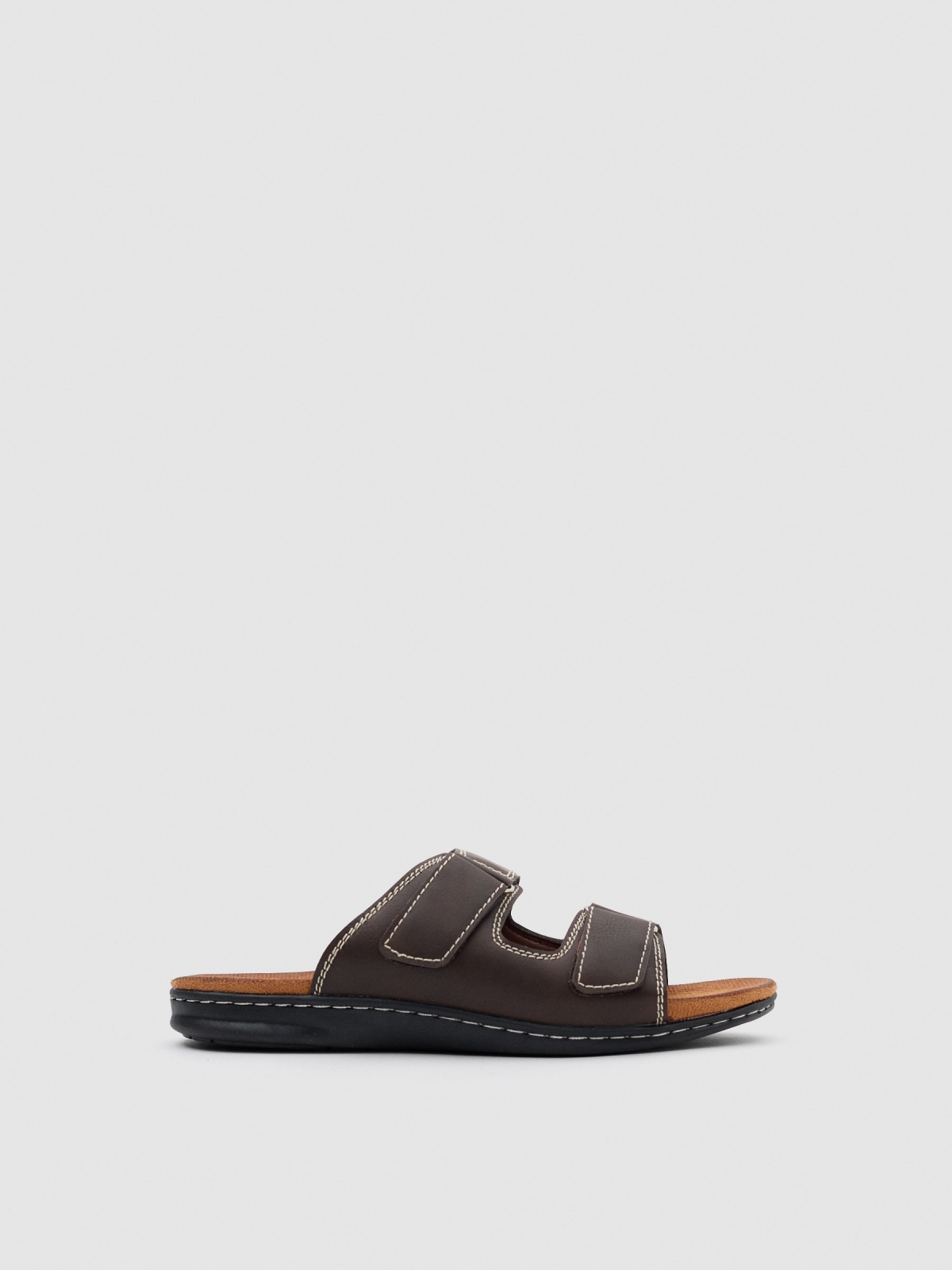 Spade sandals dark brown
