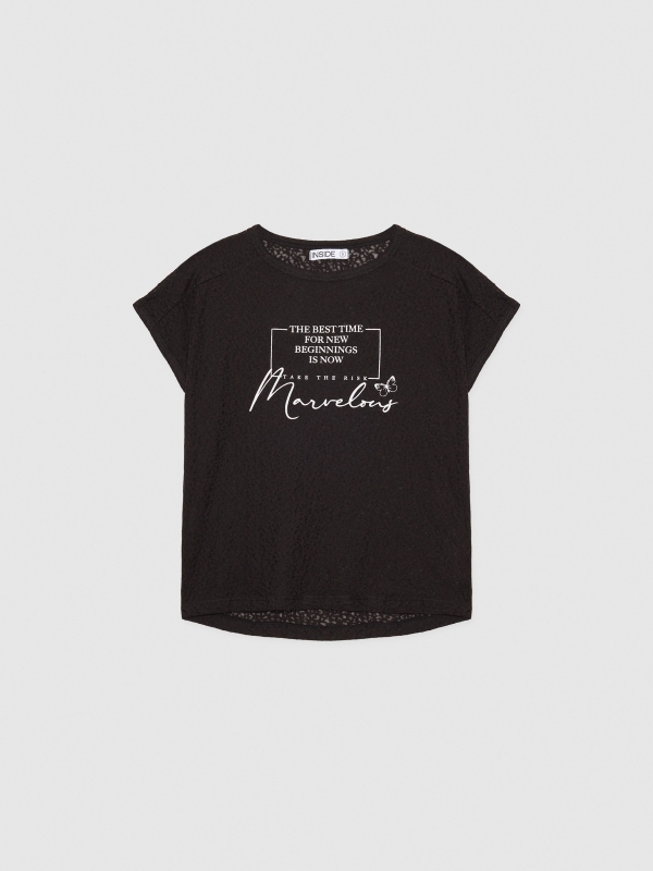  T-shirt Marvelous preto
