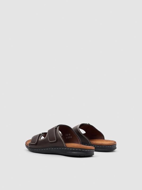 Spade sandals dark brown zenithal view