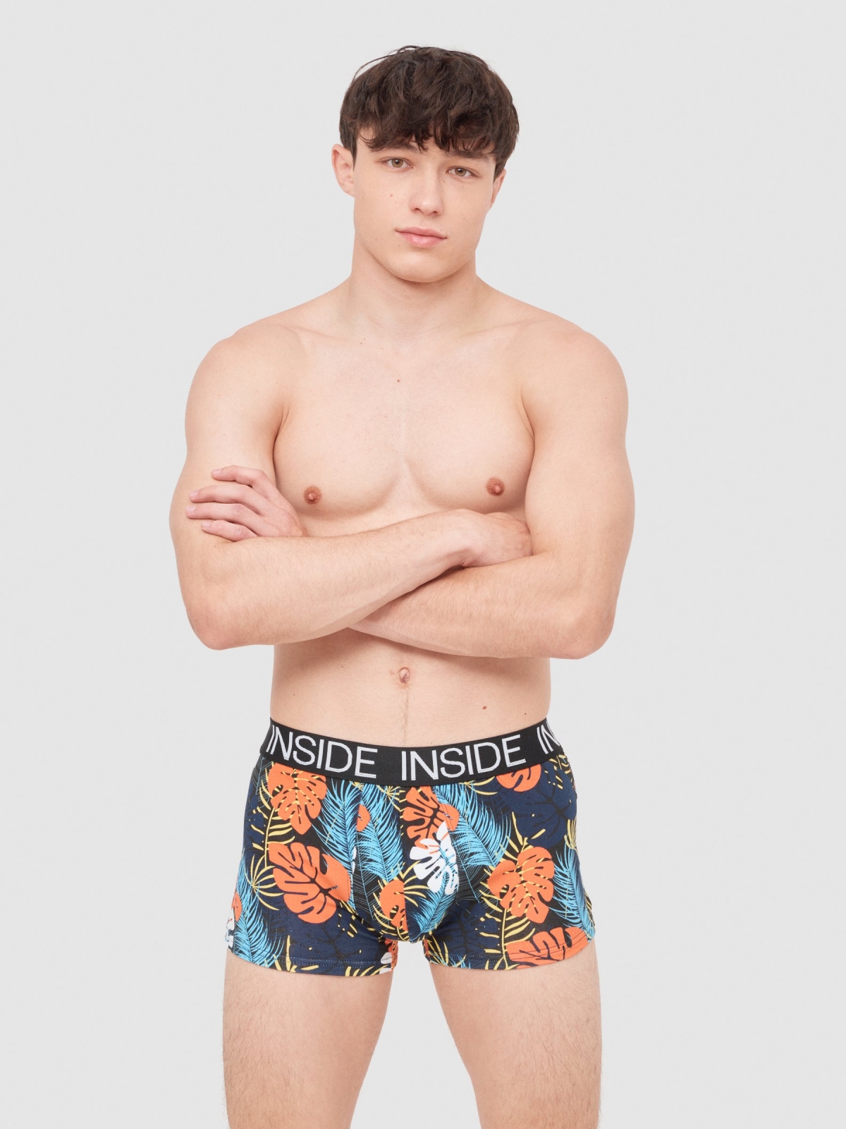 Tropical boxer briefs 4-pack multicolor middle front view
