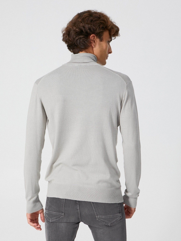 Basic swan sweater grey middle back view