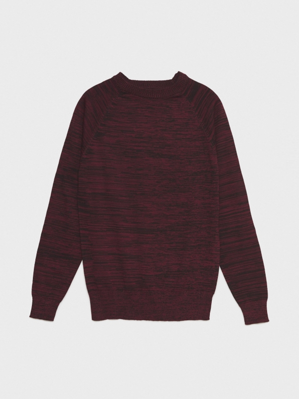  Basic mottled sweater red