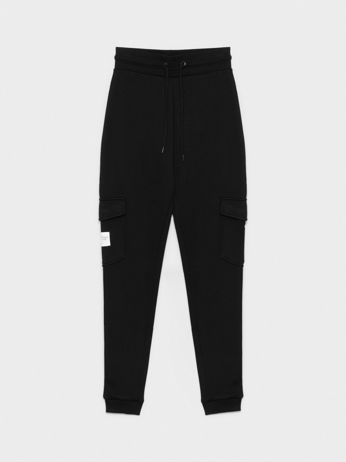  Black jogger pants with pockets black