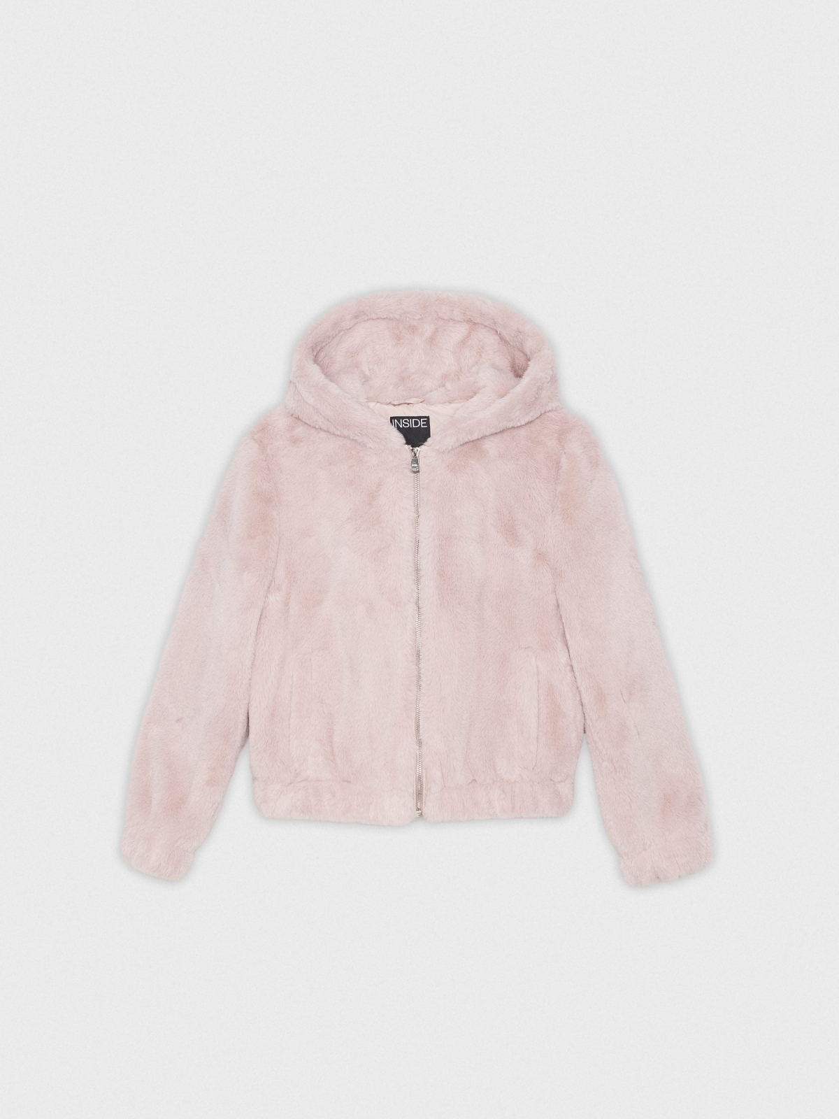  Pink fur effect jacket pink