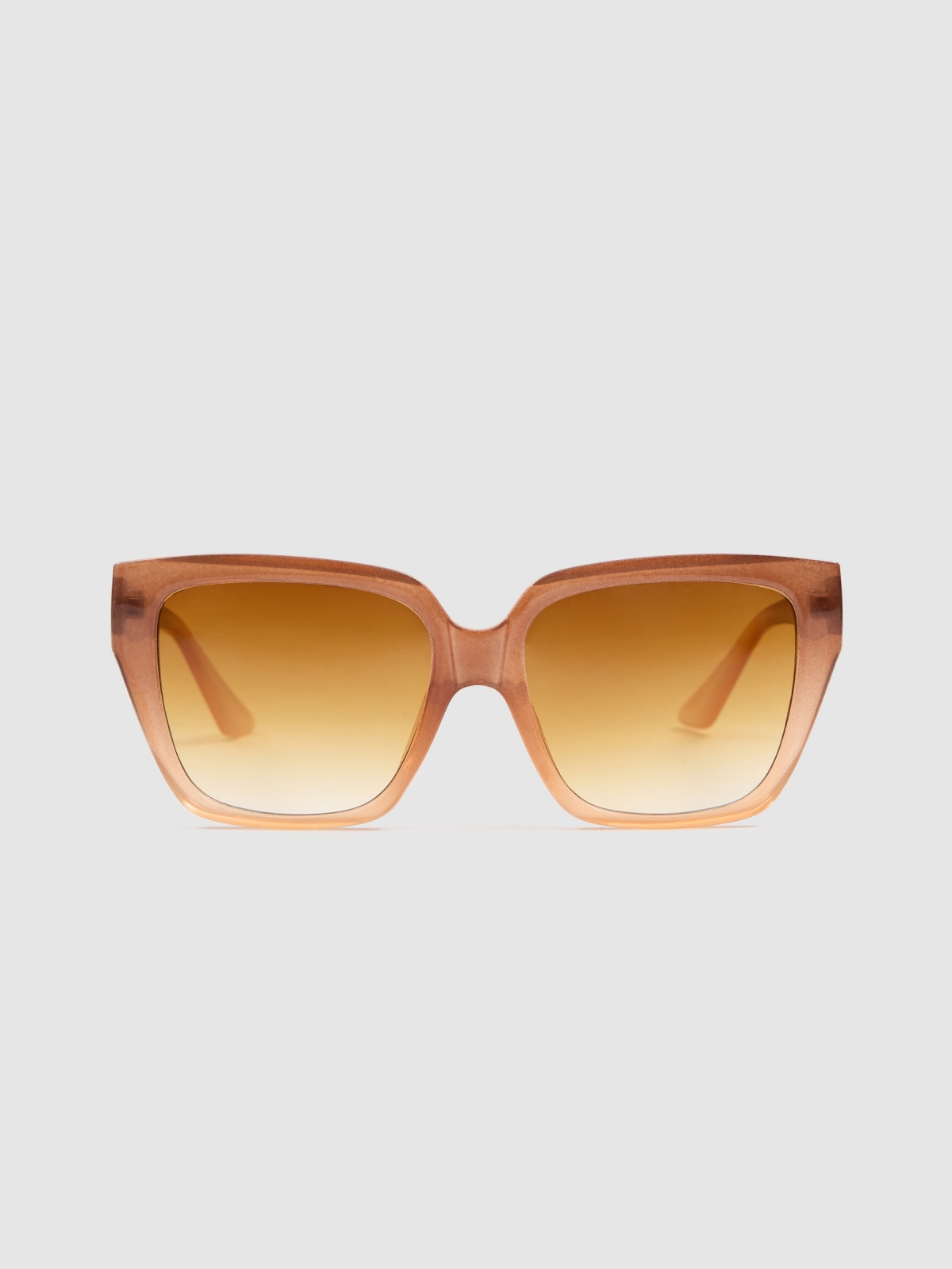 Square acetate sunglasses brown