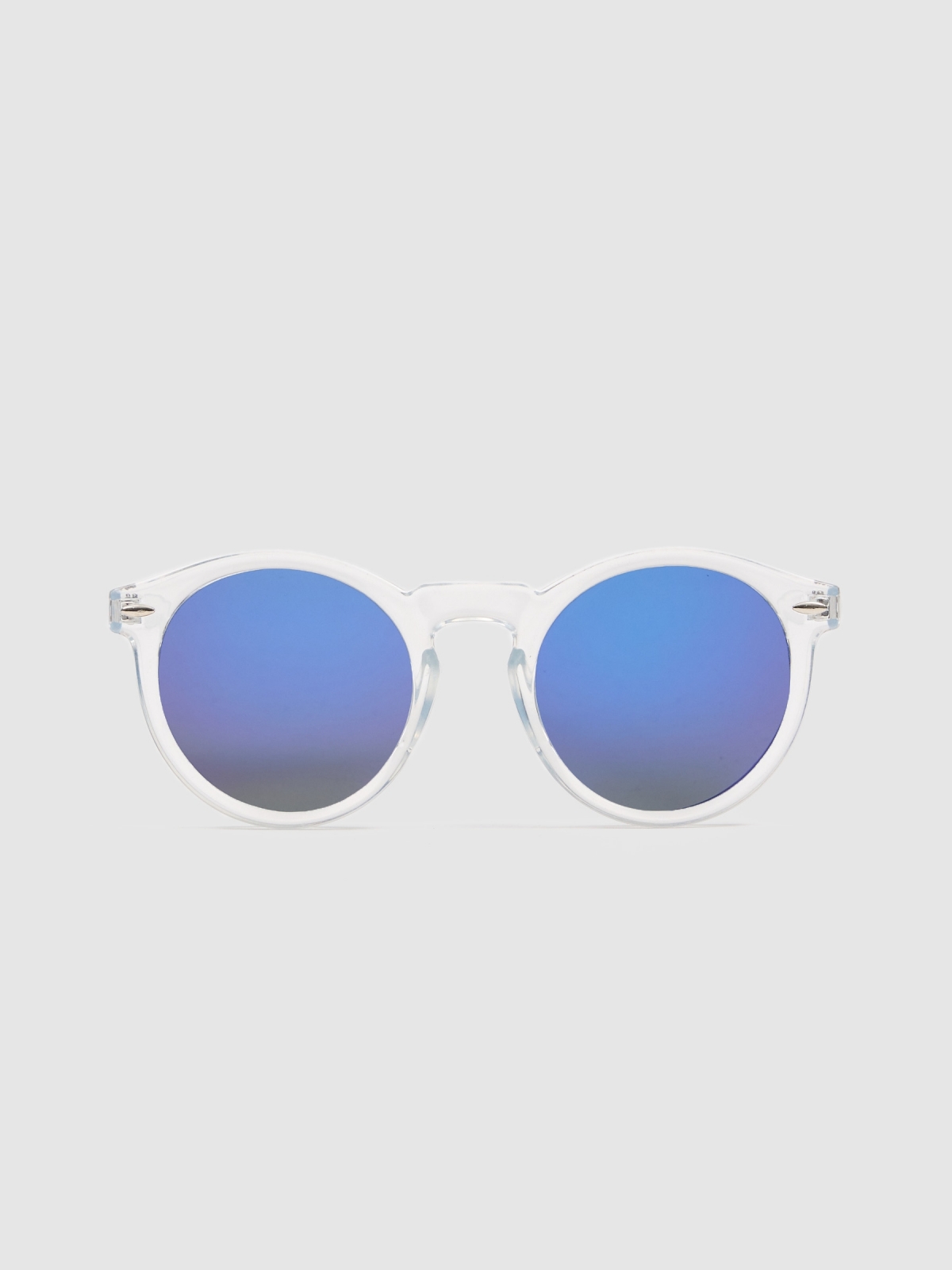 Gafas de sol acetato redondas blanco