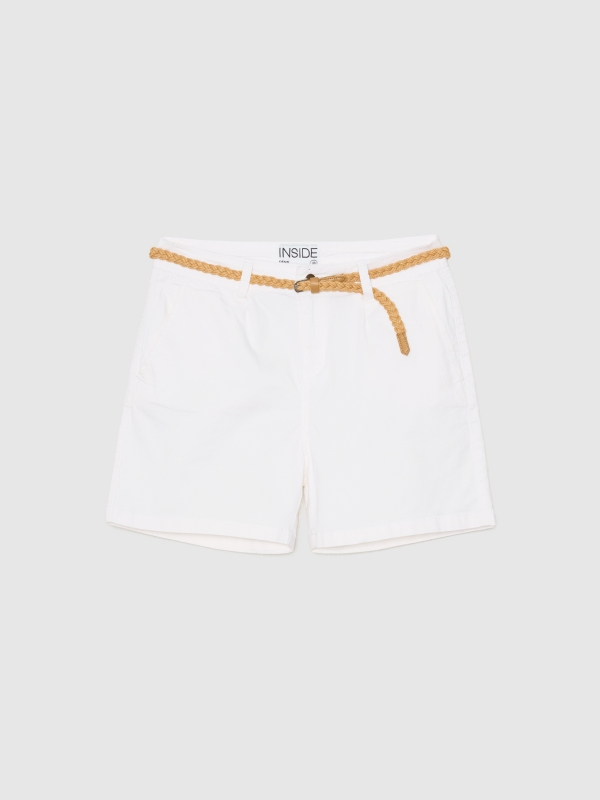  Shorts with belt white