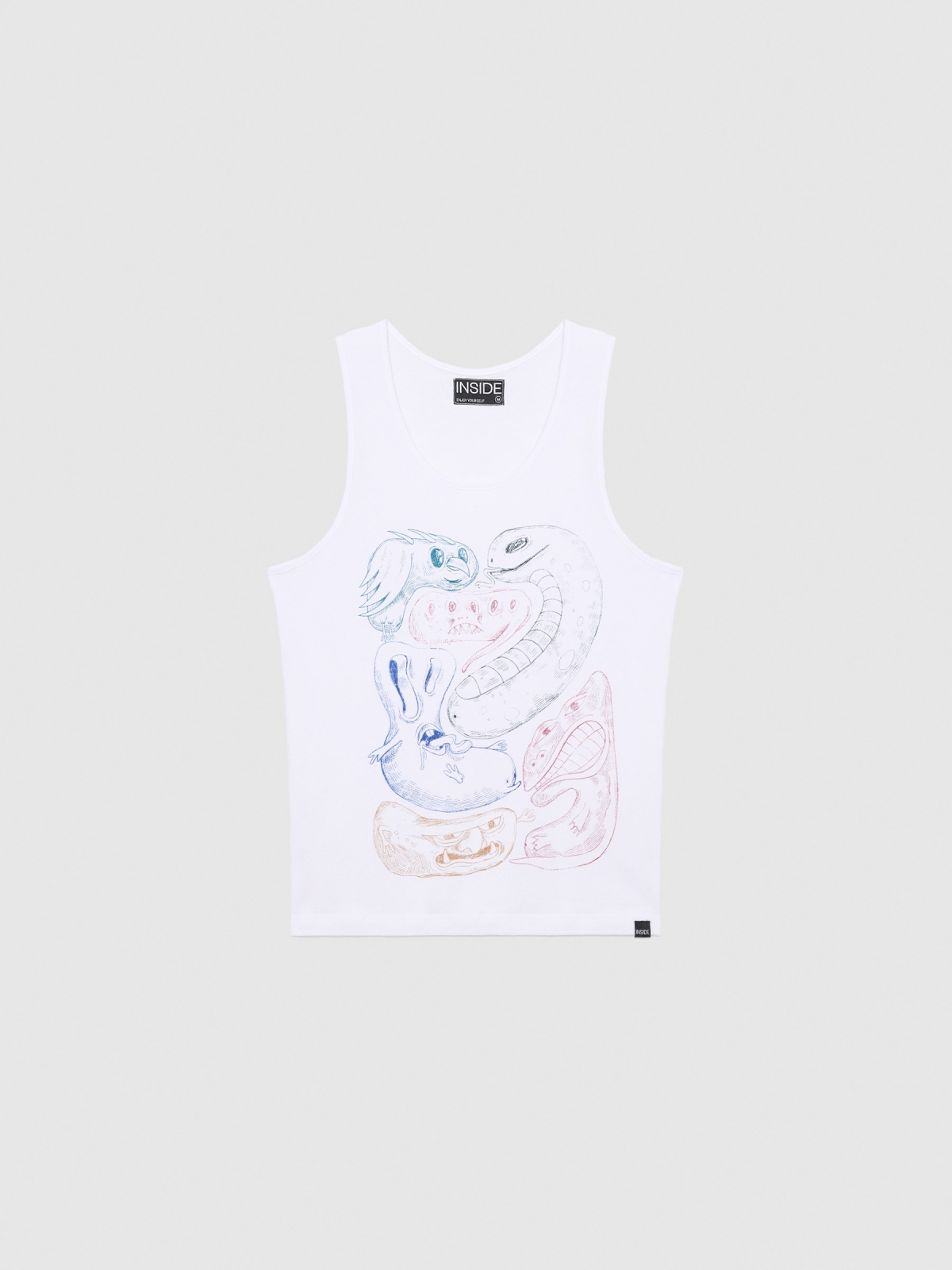  Monsters tank top white