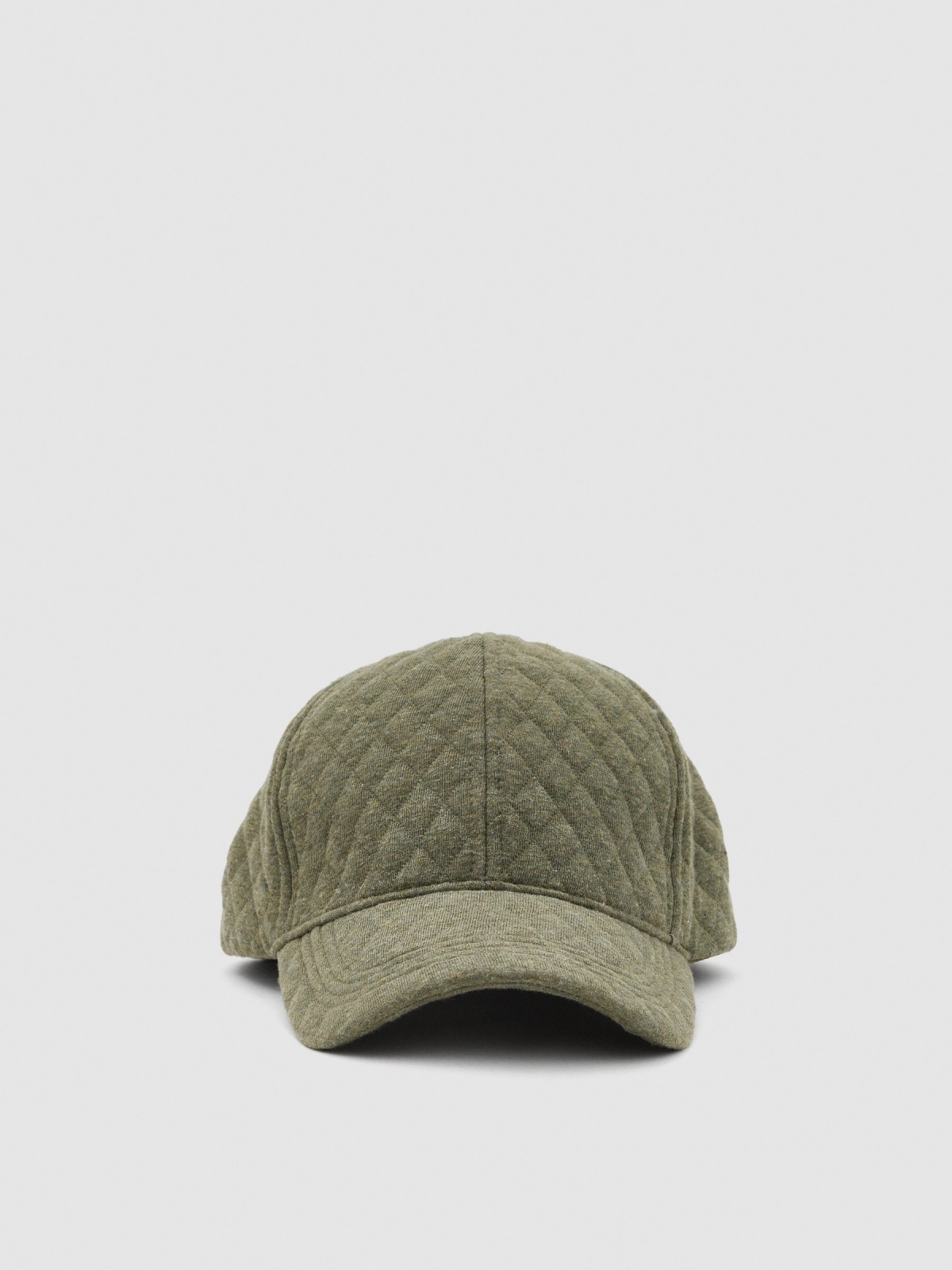 Green fabric cap