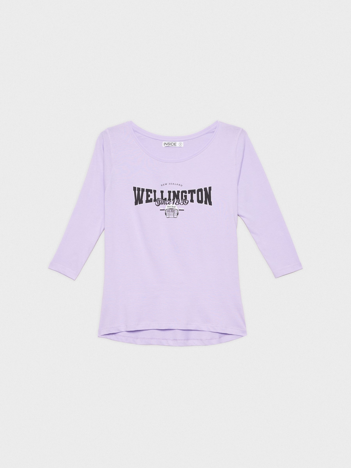  Camiseta print Wellington malva