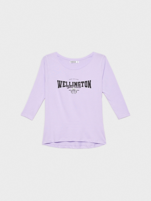  Camiseta print Wellington malva