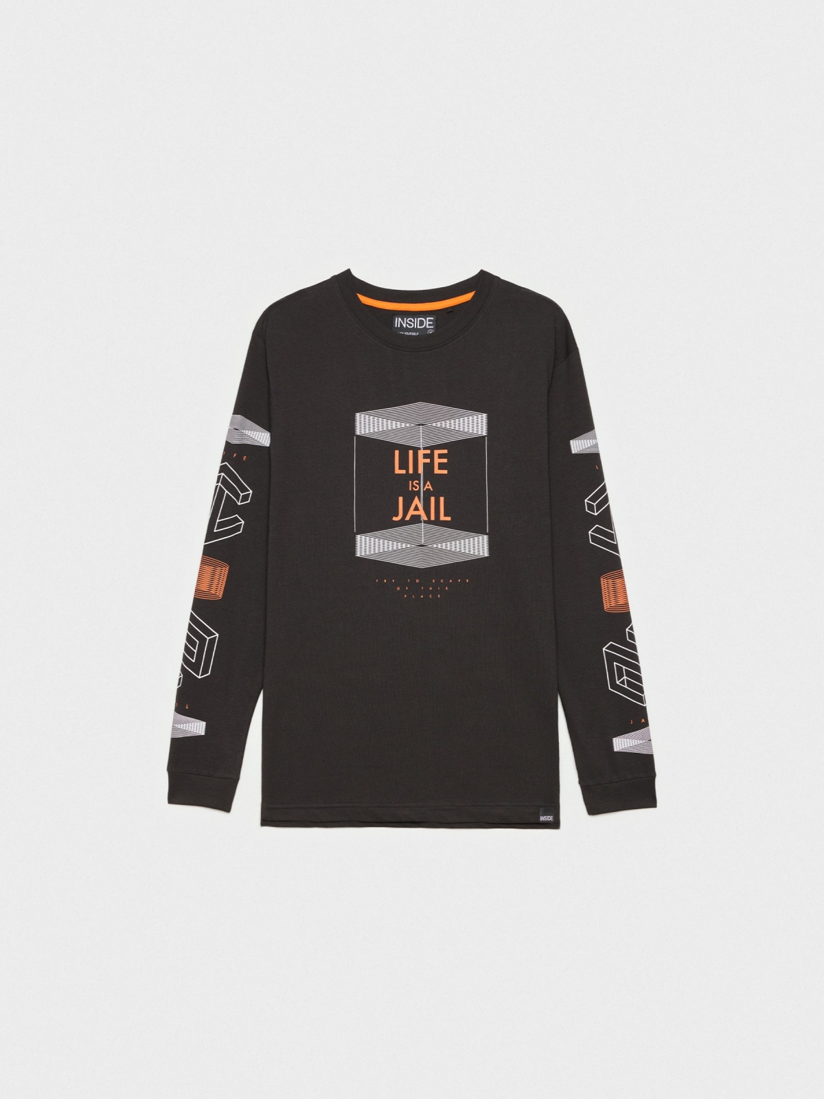  Life is Jail T-shirt black