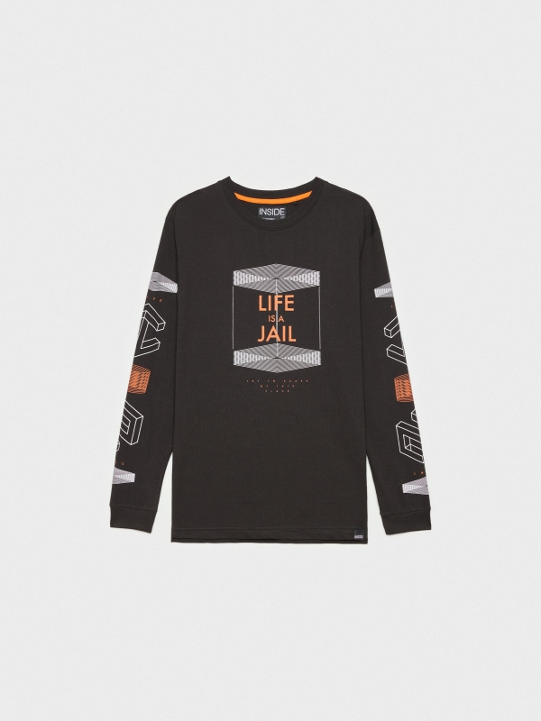  Life is Jail T-shirt black