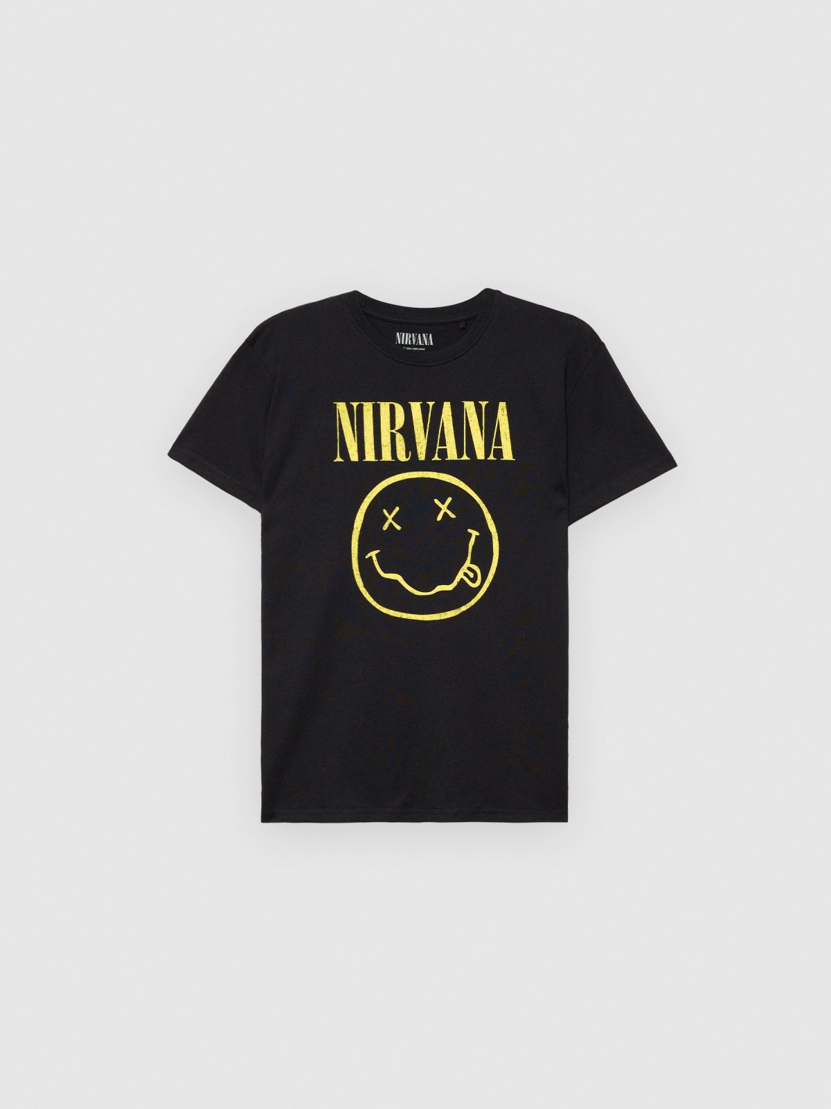  T-shirt Nirvana preto