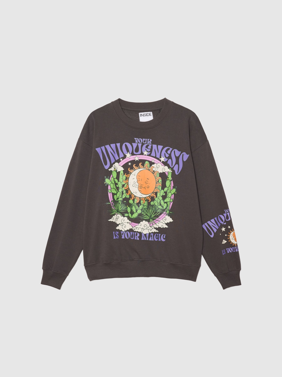  Uniqueness oversized sweatshirt dark grey