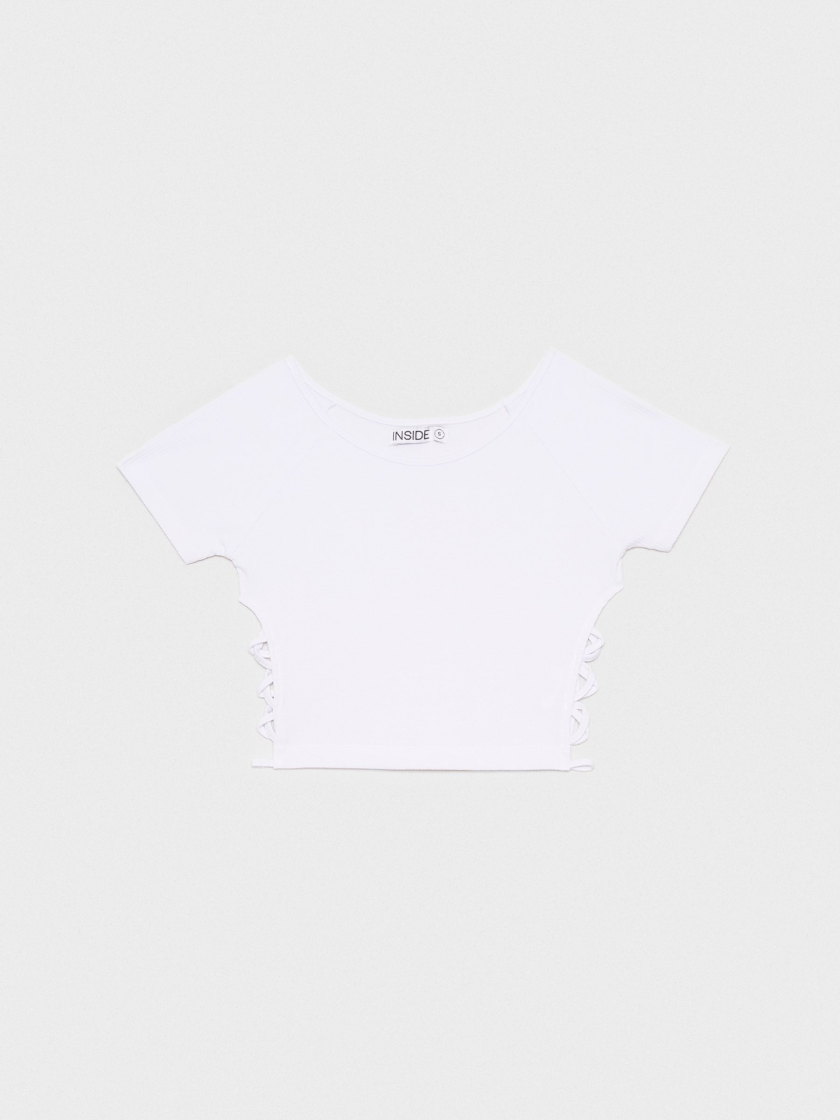  Crop top com cut out branco