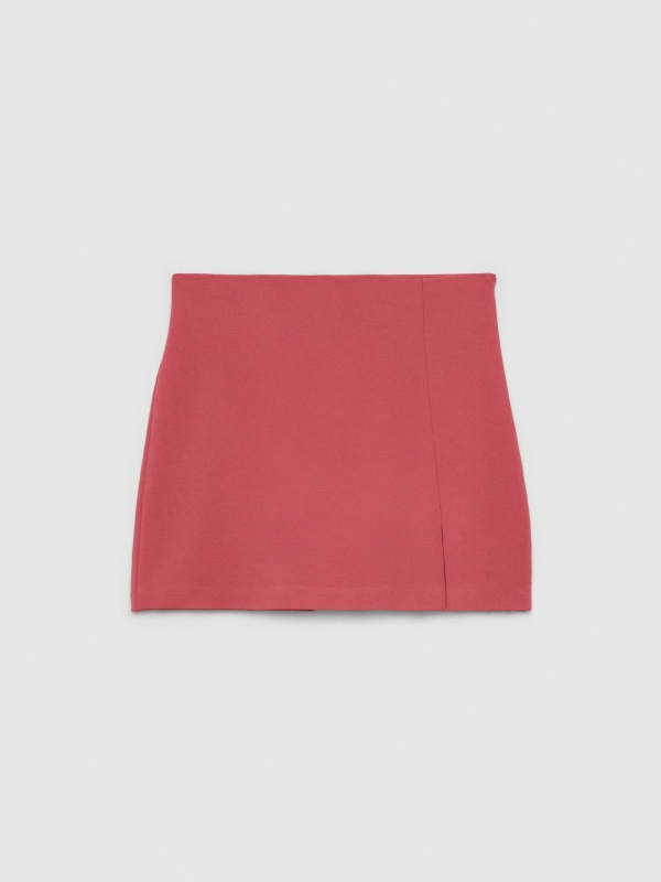  Knitted skirt and trousers mineral red