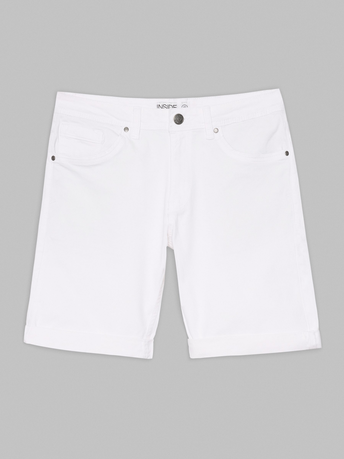  Bermuda short with five pockets white