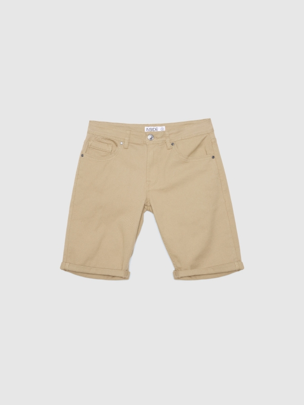 Bermuda short with five pockets beige