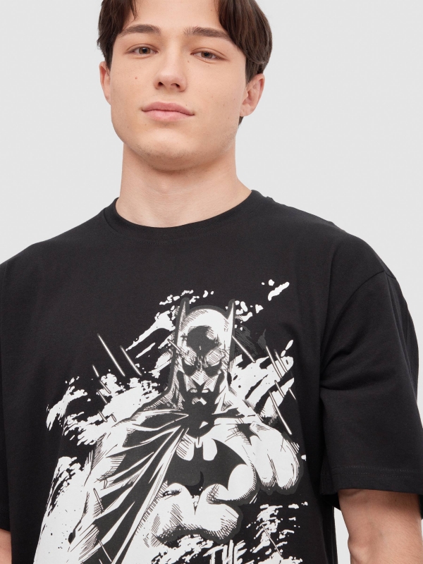 Batman t-shirt black detail view