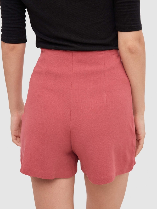 Falda pantalón punto rojo mineral vista detalle