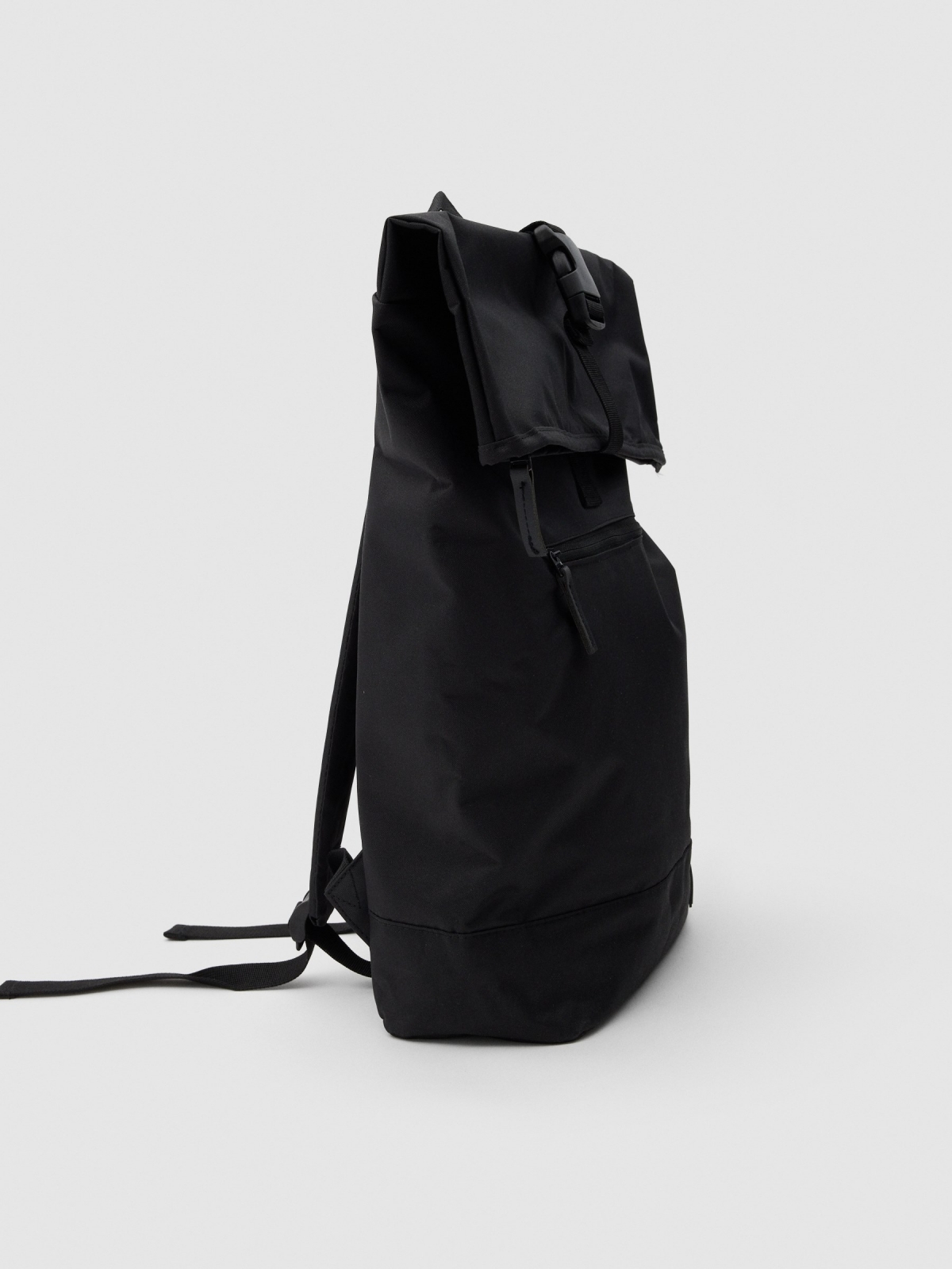 Nylon backpack 45º side view