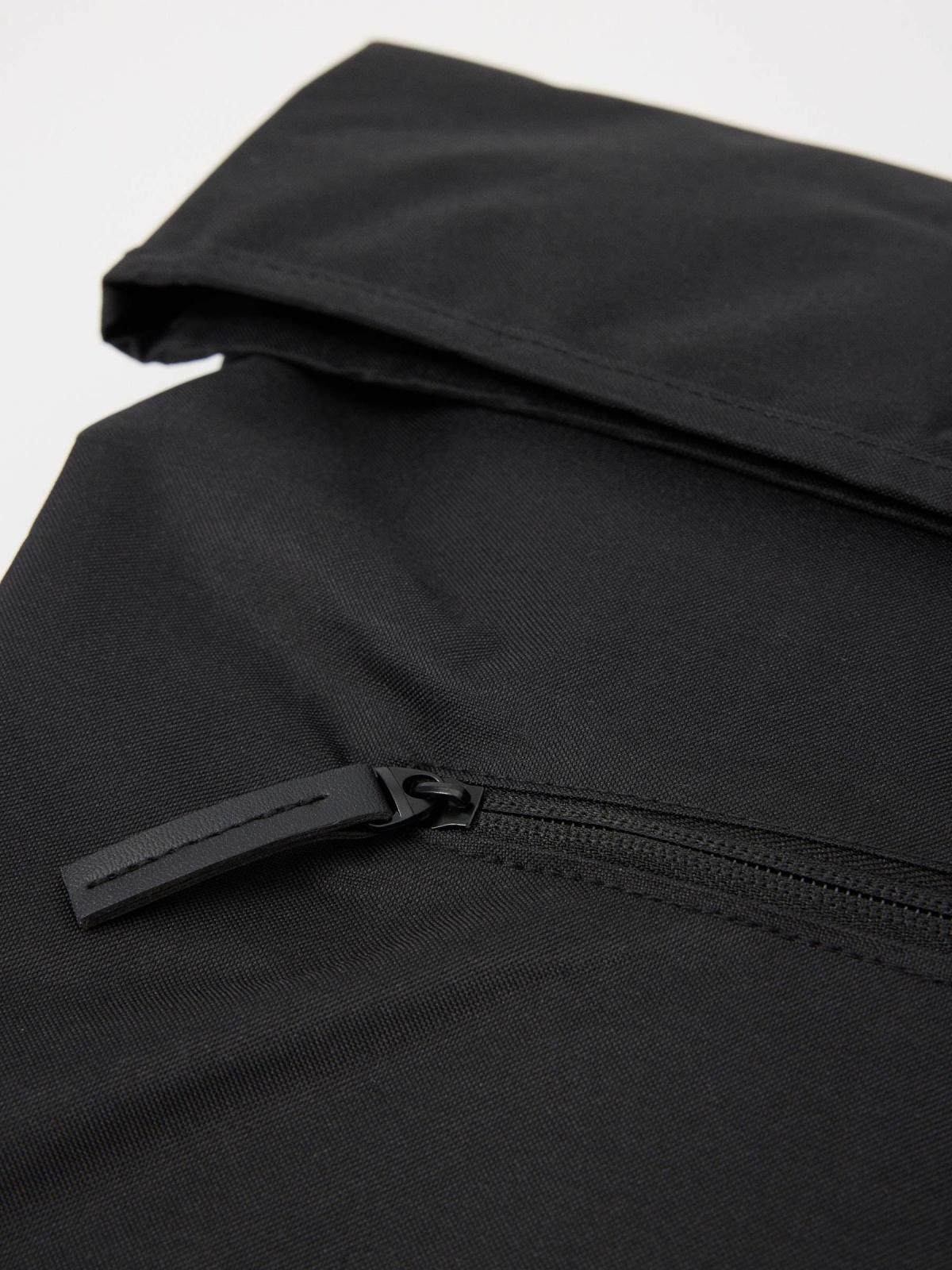Nylon backpack detail view