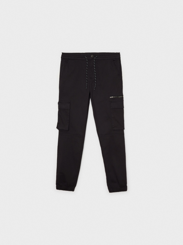  Multipocket jogger pants black