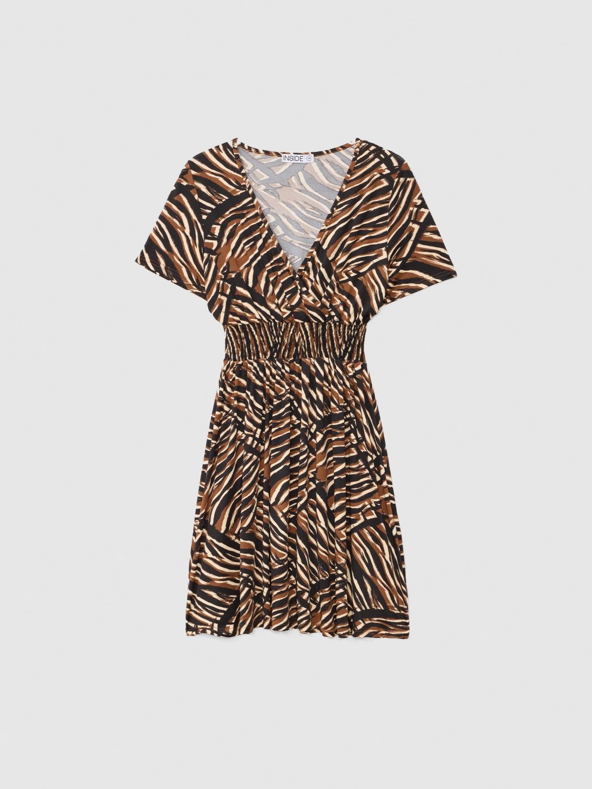  Animal print mini dress multicolor