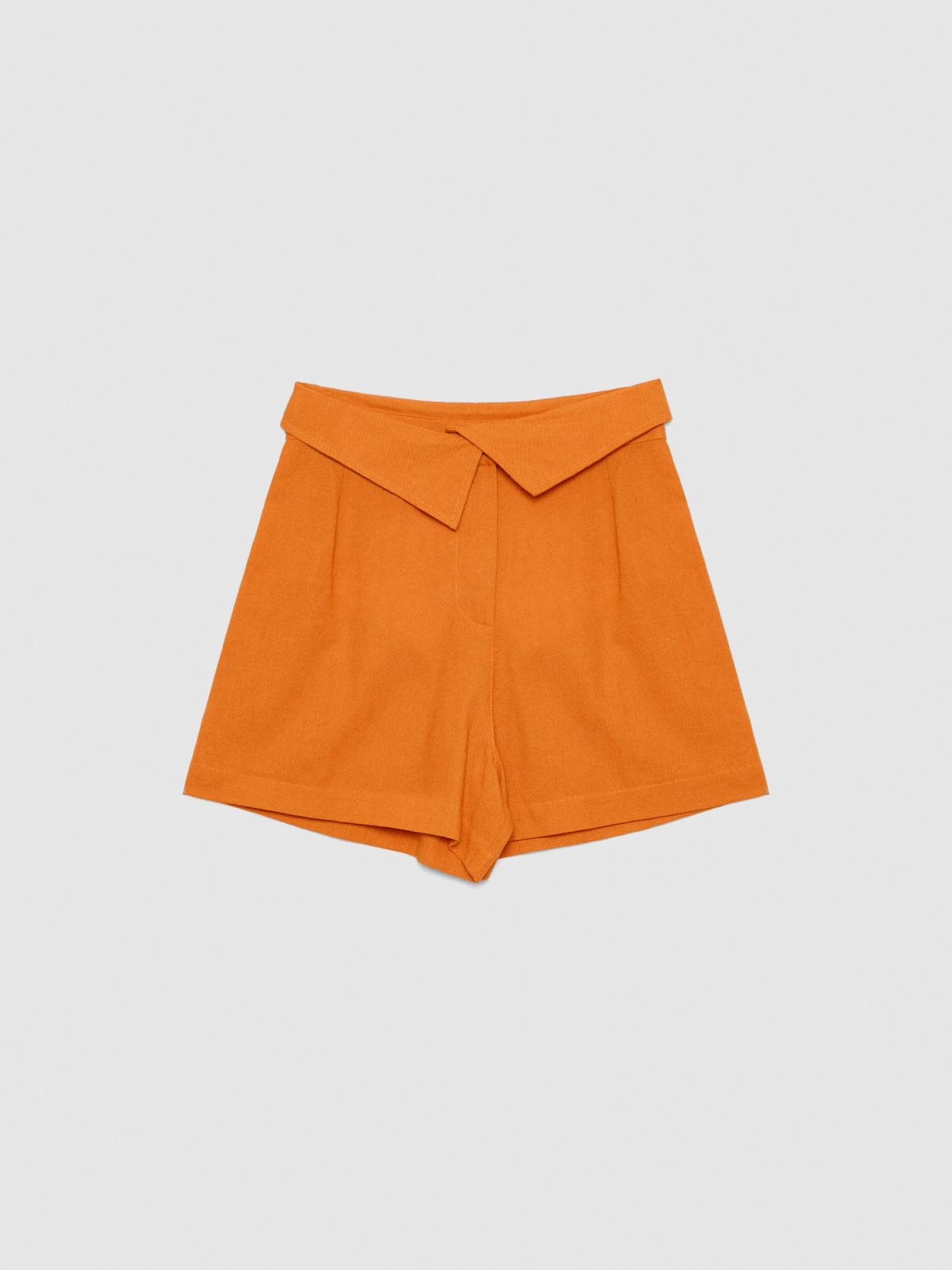  Short fluido lino canela