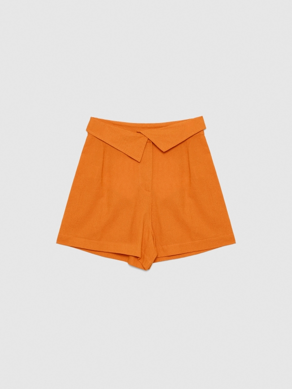  Short fluido lino canela