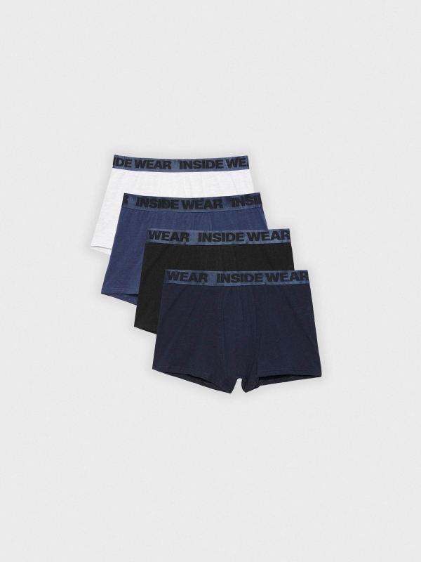 Pack 4 boxers Underwear basics multicolor