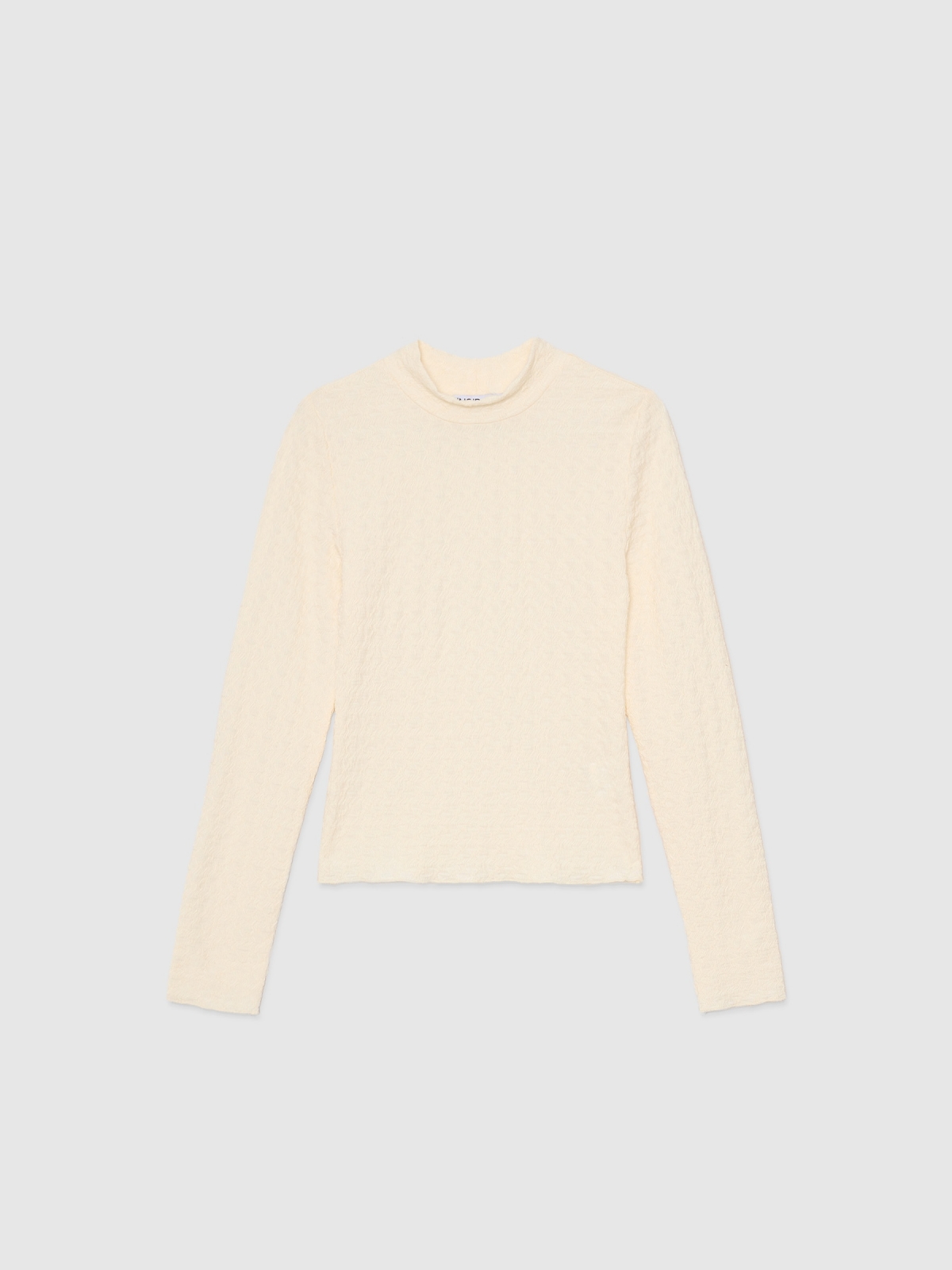  Textured T-shirt beige