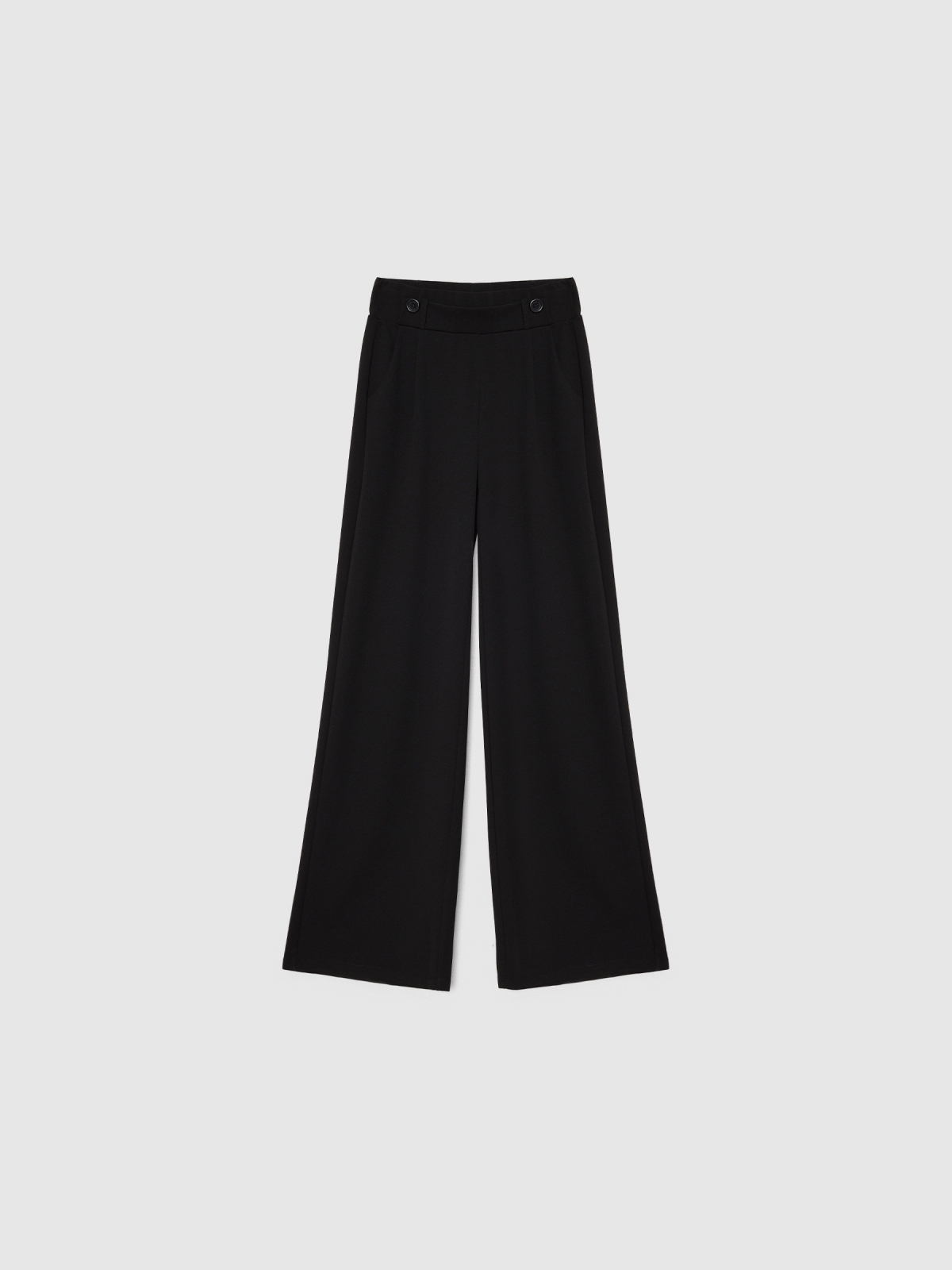  Pantalón fluido wide leg negro