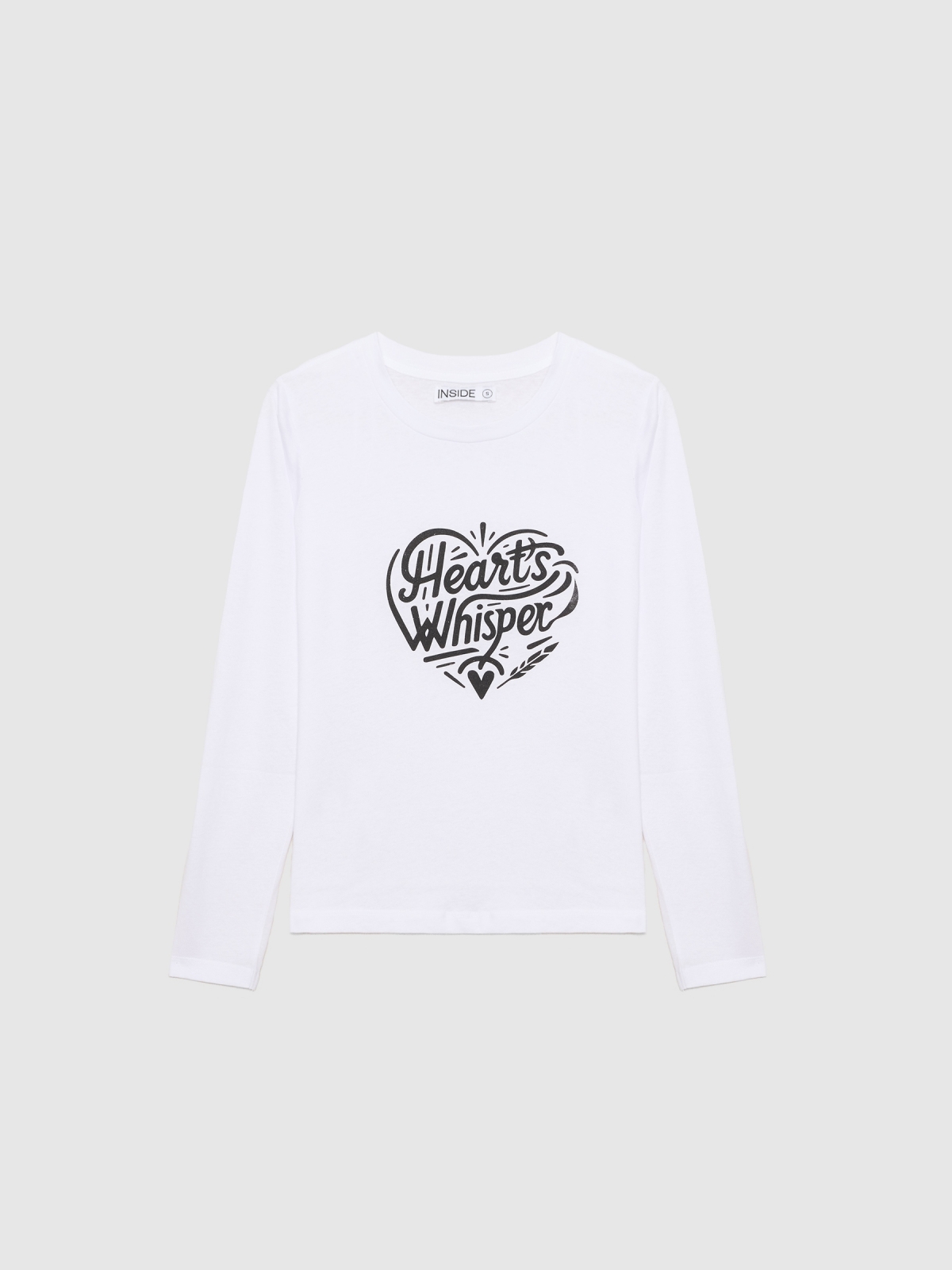  Camiseta Heart Whisper blanco