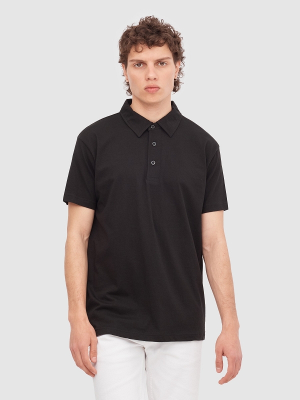 Basic short-sleeved polo shirt