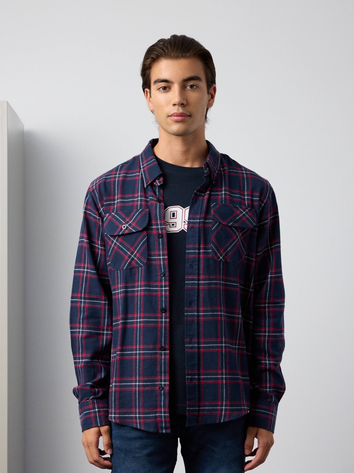 Plaid flannel shirt