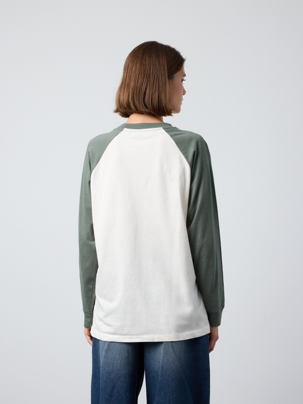 Montmartre T-shirt greyish green middle back view