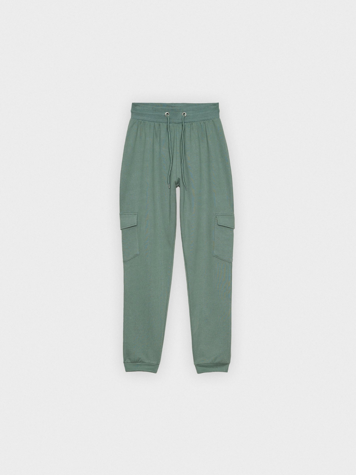 Pantalón jogger Rogaland verde grisáceo vista detalle