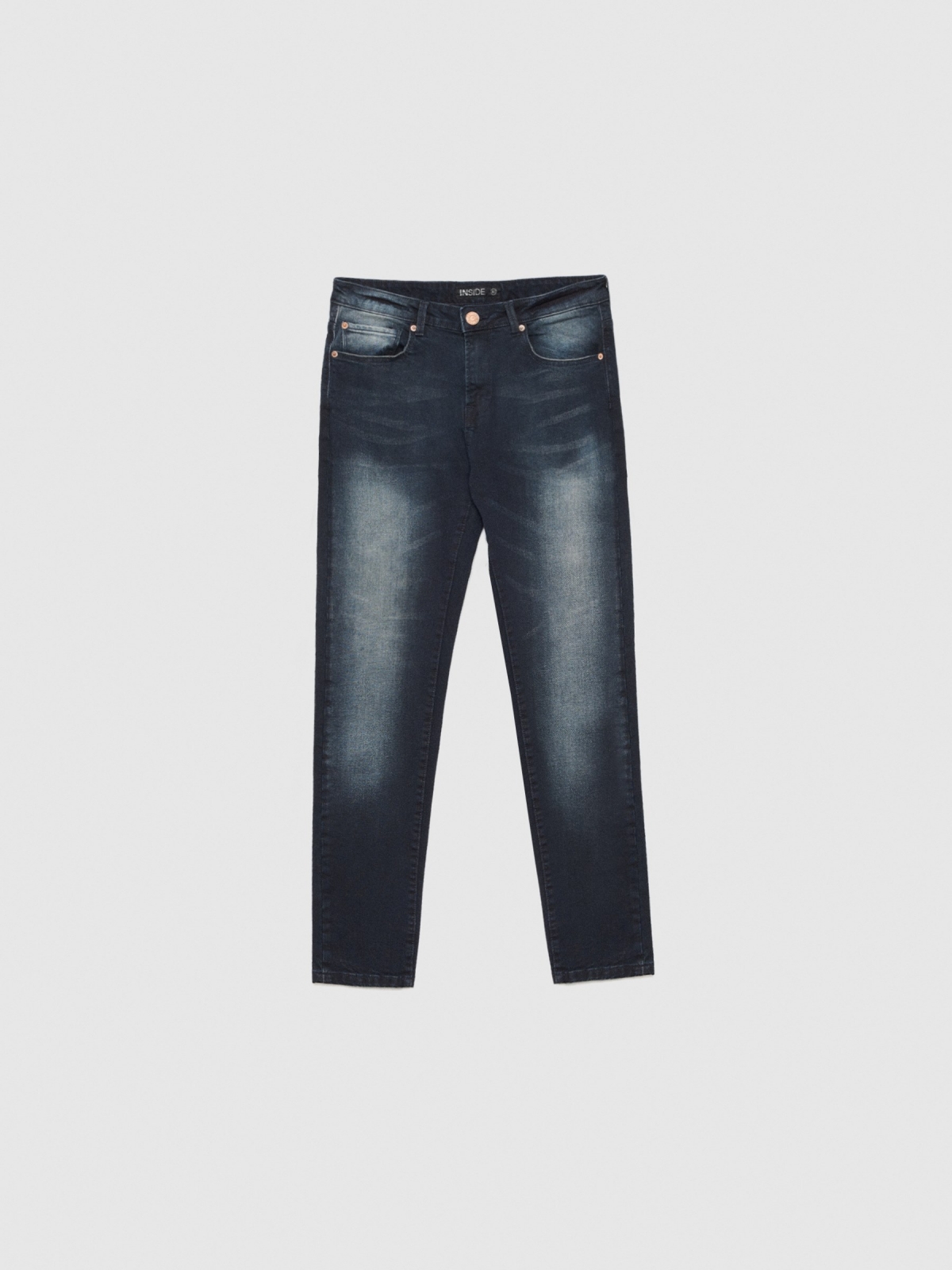 Dark slim jeans blue detail view