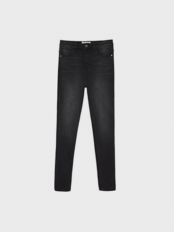  Black high rise skinny jeans black