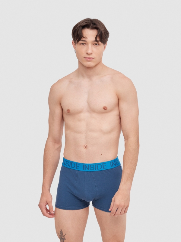 Boxer briefs Pack 4 multicolor middle front view