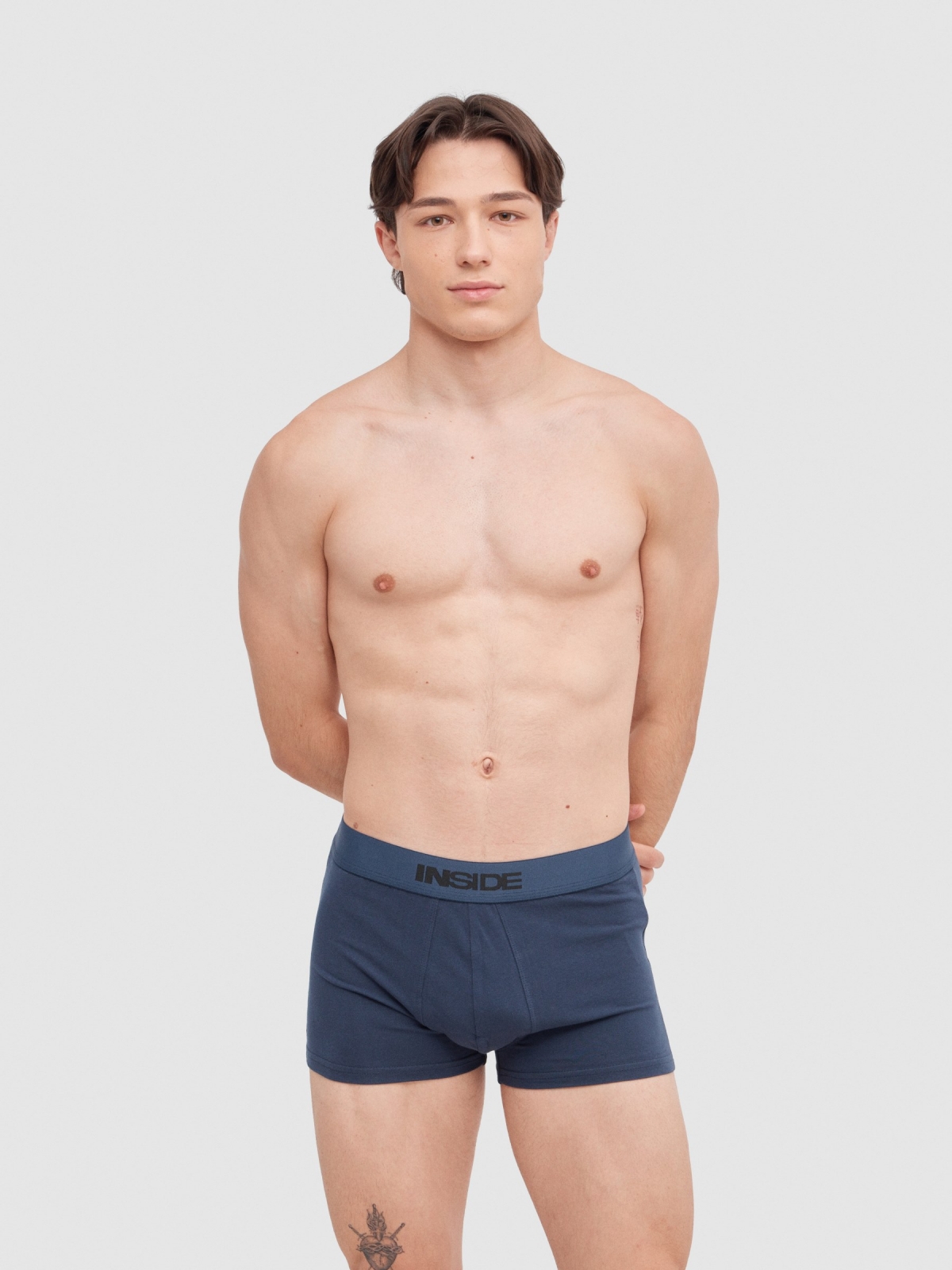 Basic boxer briefs 3 pack multicolor middle front view