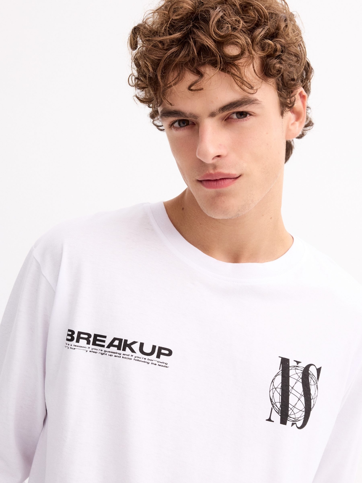  T-shirt Break Up branco