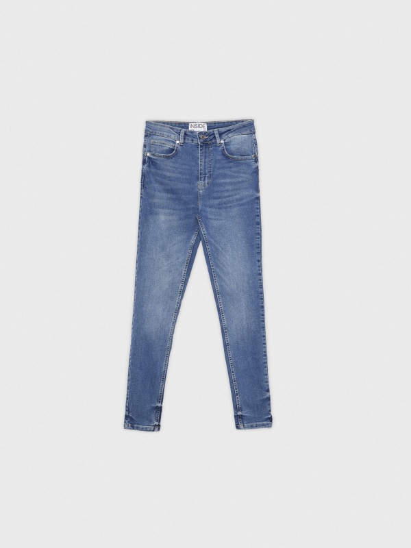 Skinny push up jeans blue detail view